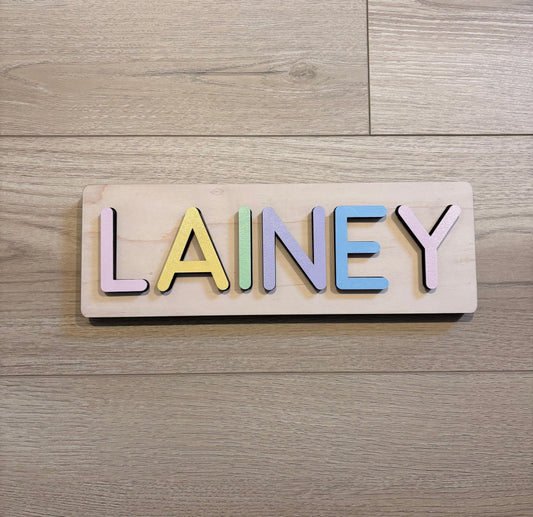 Child's Wooden Name Puzzle