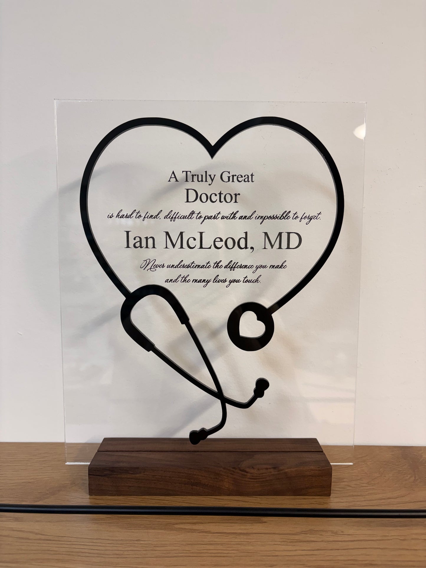 Honourable Recognition Plaque