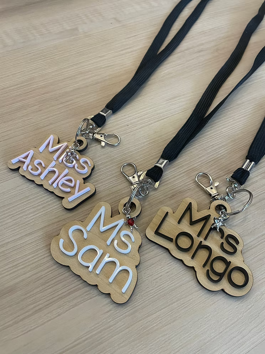 Teacher Name Lanyards