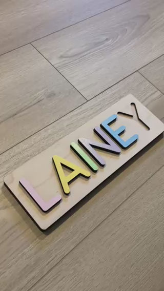 Child's Wooden Name Puzzle